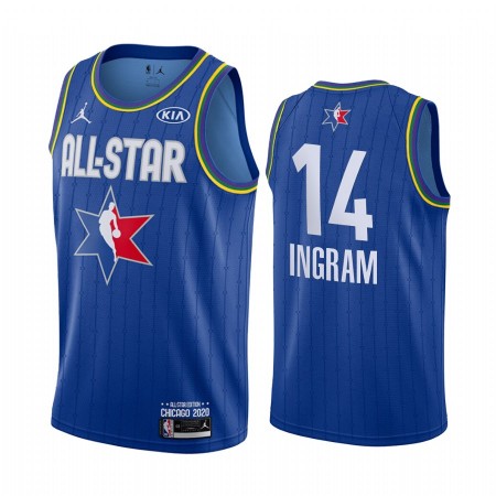 Maglia NBA New Orleans Pelicans Brandon Ingram 14 2020 All-Star Jordan Brand Blu Swingman - Uomo